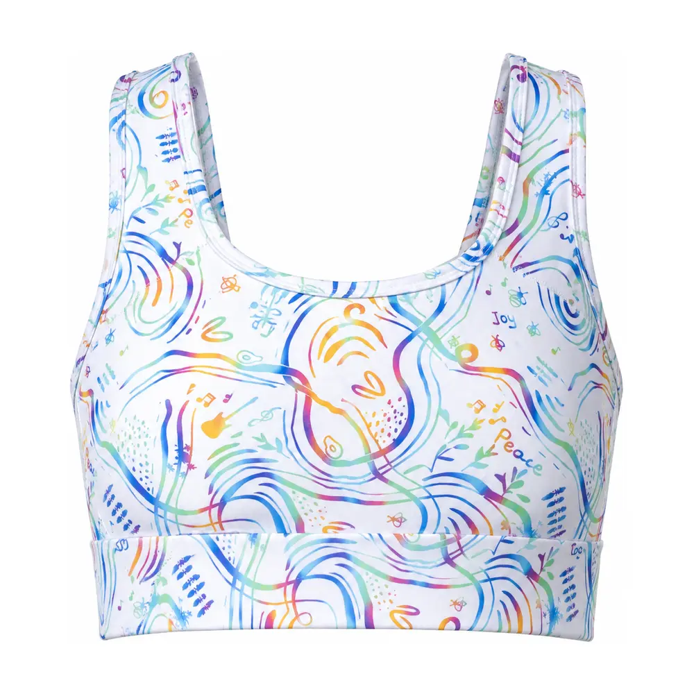Women’s Sports Bra Rainbow Light Vasiliki 1