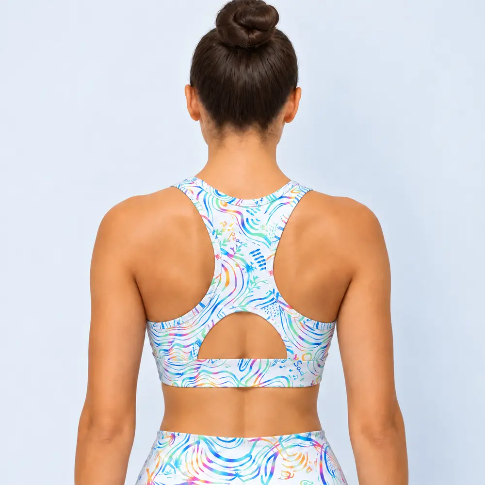 Women’s Sports Bra Rainbow Light Vasiliki 4
