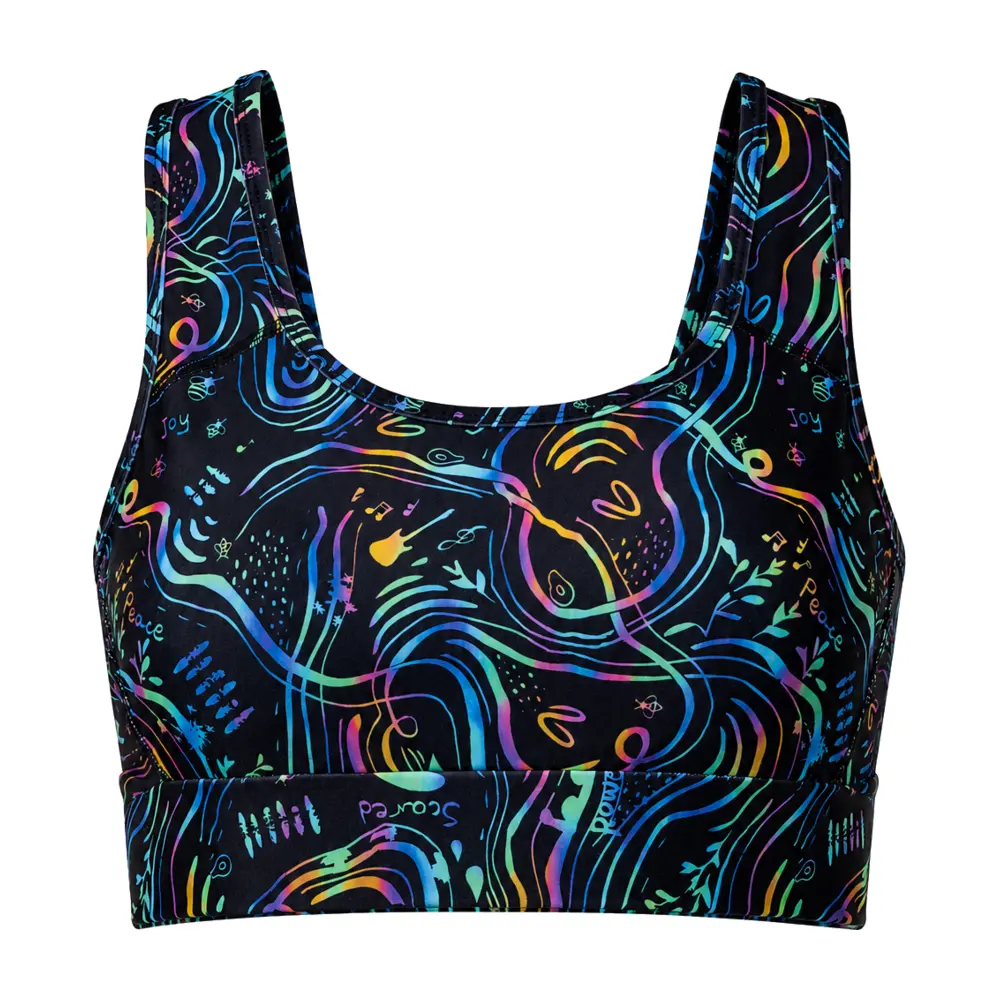 Women’s Sports Bra Rainbow Night Vasiliki 1