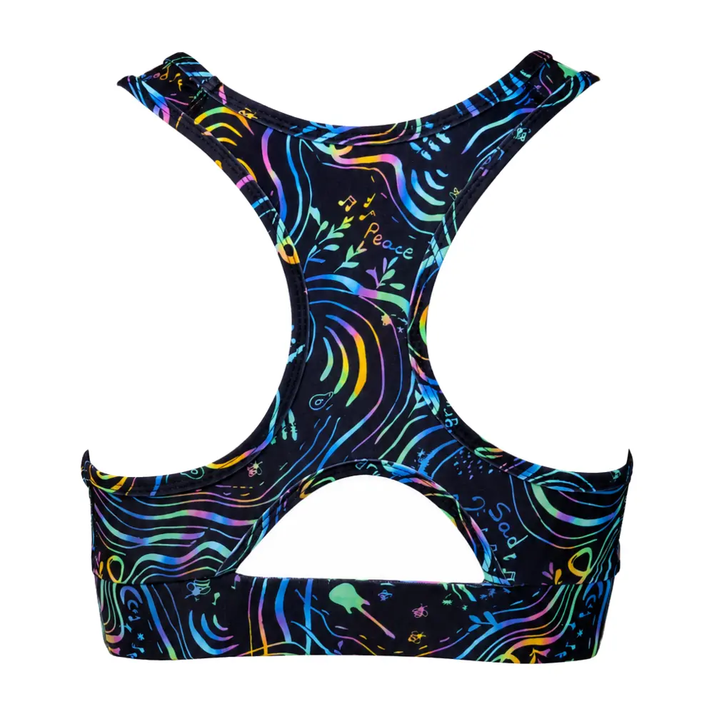 Women’s Sports Bra Rainbow Night Vasiliki 2
