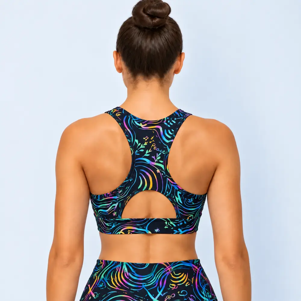 Women’s Sports Bra Rainbow Night Vasiliki 4
